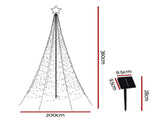 Jingle Jollys Solar Christmas Tree 3.6m 800 LED Net Lights Xmas Trees Decoration XMAS-FAIRY-SOLAR-NET-12FT-WARM