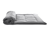 DreamZ Mattress Topper Bamboo Fibre Queen MT1002-BAMCHAR-Q-GY_NZ