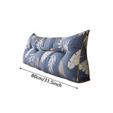Triangular Wedge Headboard Pillow with Removable Cover, Back Support Bolster for Sitting Up in Bed V1369-AZ3-W-15343