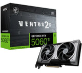 MSI nVidia GeForce RTX 5060 Ti 16G VENTUS 2X OC PLUS, PCI Express Gen 5 x16, Boost 2602 MHz, CUDA V1202-V2-VCM-RTX5060T16GVENT2XOCPL