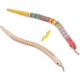 30Pcs 12 Inch Unfinished Wooden Wiggly Snakes Jointed Flexible Wooden Snake Blank Animal Model V1192-AZ-W-29360