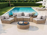 Gardeon 4 Seater Outdoor Sofa Set 7PCS Table Chair Brown Rattan Patio Furniture ODF-SOFA-7PC-RTA-BR-ABC