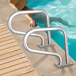 Swimming Pool Hand Rail Step Grab Rail 76.2x55.8cm with Drill Bit V63-837321