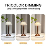 Bedside Sleeping Light 3 Color Dimmable Nightstand Rechargeable Decorative Table with Base Bedroom V1369-AZ3-W-11374