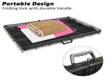 Wire Dog Cage Crate 48in with Tray Cushion Mat PINK Cover Combo V274-PET-WCCVCU48-PK