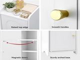 Artiss Bathroom Storage Cabinet 2-Tier Slim Toilet Organizer Adjustable White FURNI-N-BATH-AZ02-WH