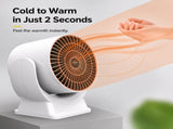 Desktop Warm Air Circulation Heater Quiet Adjustable Angle Space Heater V1188-MS-616-023