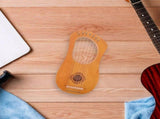 1Set Beginner Friendly 7 String Lyre Harp Kit Brown Wood Portable Lyra Harp Instrument V1369-AZ3-W-21679