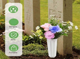 20 Pack Cemetery Vases with Spikes,Plastic Vases fors,Grave Decorations for Cemetery,Grave V1370-AZ4-10216