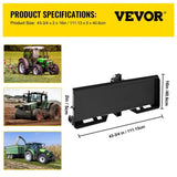 3 Point Attachment Adapter Skid Steer Trailer Hitch Front Loader Case V952-3DSPZZB0000000001V0