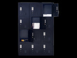 12-Door Locker for Office Gym Shed School Home Storage - Standard Lock with Keys V63-839091