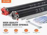 Garage Door Torsion Springs Pair of 0.218 x 2 x 23inch with Winding Bars V952-CKMDH0218X2X70R5GV0