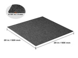 Carpet Tiles Reusable, 20"x 20" Carpet Squares With Padding Attached, Soft Padded Carpet Tiles, Easy V952-KCXFKDT2020YI2QM3V0