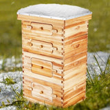 VEVOR Bee Hive 40 Frame Bee Hives Starter Kit, Beeswax Coated Cedar Wood, 2 Deep 2 Medium Bee V952-CTFXSMSHX2ZH12ZO0V0