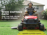 BAUMR-AG 38" Ride On Mower Lawn Tractor, Side Discharge or Mulch, Electric Start, 14hp 452cc, V219-MOWRIDBMP38SA