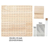 Boutique Wooden Crochet Blocking Board Knitting Blocking Mat with Bar Needles for Knitting & V1237-ZY-203-3034