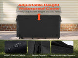 Firewood Rack with Waterproof Cover, 1.22m Outdoor Firewood 1/4 Cord Storage Metal Log V952-HWDCJ4FT20MMYL0PX001V0