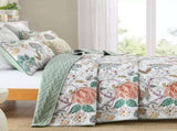Understated Quilted coverlet and pillowcovers set Subtle Elegance - Queen size V745-MAC080513Q13U