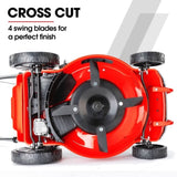 BAUMR-AG 18" 150cc Lawn Mower, 8 Heights, Steel Deck, Cup Holders, 4-Stroke Petrol Lawnmower - 730EX V219-MOWPPRBM18PA