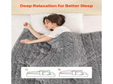 Weighted Blanket, 9 kg, 1524 x 2032 mm Queen Size, Sherpa Fleece Heavy Blanket with Glass Beads, V952-JZMTYGRTHRT2DXUNJ001V0