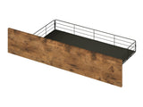 Levede King Bed Frame Industrial Storage LED Charing BF1063-K