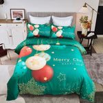 Christmas New Year Quilt Cover Set - Queen Size V493-SM-Q-13