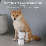 USB Rechargeable Electric Pet Paw Washer Cup Automatic Dog Foot Cleaner with Soft Silicone V1341-ZY-62NMEB9G-BLUE