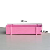 Pink Rectangular Flower Pot 3Pcs Nordic Style Waterproof and Durable V1192-AZ-W-29911