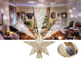 Snowflake Projector Lamp LED Rotating Christmas Tree Toppers Light Home DecorationEU Plug 220-240V V1294-YM0901-3119200145512