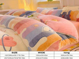 Lucky Heart-Shaped Bedding Set 3-Piece Bedding Heart Pattern Bedding Soft - Love - themed powder V1106-DSZ-BED-001-LOV-220-240CM