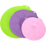 3pcs Silicone Food Covers Microwave for Glass Bowls, Odorless Fits Porcelain Dishes Picnic Party V1370-AZ4-11471