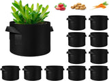 12-Pack 10 Gallon Plant Grow, Thickened Nonwoven Fabric Pots with Handles, Vegetable Planter V1258-DP02-C-3194