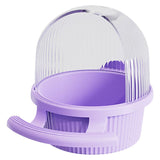 Bird Feeder No Mess Feeder for Cage with Water Dispenser, Semi Enclosed Dome Design Prevents V1369-AZ3-W-15207