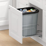 VEVOR Pullout Trash Can for Kitchen Cabinets, Garbage Waste Recycling Bin, Under Mount Waste V952-CFLJTDTDTHSYKL1U7V0