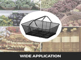 Shopping Baskets with Handles, 12PCS, Metal Shopping Basket, Portable Wire Shopping Basket, V952-GXSBSJSGWLGXVOLJBV0