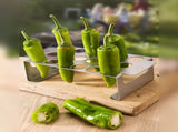 Tyidzon 18 Hole Jalapeno Popper Holder for Grill, Grilling Accessories with Handle, Stainless Steel V1189-LWWAL-20260325-01193