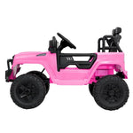 Rigo Kids Electric Ride On Car Jeep Toy Cars Remote 12V Pink RCAR-JEP-4WS-PK