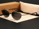 Minority design sense sunglasses-do not bump into individual styles, showing a unique fashion V1107-MJ002-SILVER GRAY
