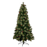 National Tree Company 2.3m Bristle Berry Multicolour Pre-Lit Christmas Tree with 1116 Tips 112_OPBB75