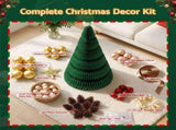 Jingle Jollys 3PCS Christmas Tree Decoration with Lights Foldable Easy Setup Tree PAPER-XMAS-SET-FOREST-01