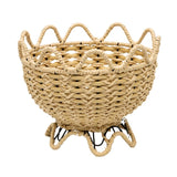 Contemporary Woven Footed Bowl 27cm V637-91257BWL