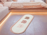 Cartoon Animal Pattern Area Rug Door Mat Soft Cute Oval Rug Bedside Carpet Decoration for Home V1294-YM0706-3117230186711
