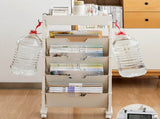 Classroom Bookshelf Multilayer with Universal Wheel Book Storage Shelving for Living Room V1294-YM0512-3117220266611