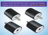 4 Pack New Upgrade Tamper Rubber Shock Mount Compatible with Wacker Neuson Plate Compactor Rammer V1259-DP01-A-5394