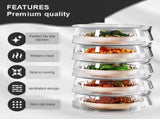 3-Piece Foldable Mesh Food Cover Set, Washable Stackable Fly Covers for Indoor and Outdoor Use, 25 V1188-MS-731-087
