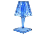 LED Crystal Table Lamp Transparent Prism Dimmable Desk Lamp USB Charging Indoor LightingBlue V1294-YM0901-3119210122312