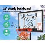 Everfit 2.1M Basketball Hoop Stand System Adjustable Portable Pro Kids Clear BAS-HOOP-210