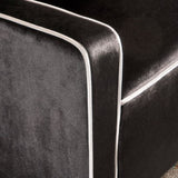 Lara Two Tone Tufted Black New Velvet Club Armchair V1041-JSF-5034BLACK
