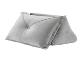 Giselle Bedding Back Pillow for Sitting in Bed, No-Collapse 25D High-Density Base, Ergonomic Lumbar RDP-SS-VEL-GY