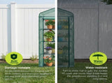 Green Fingers Greenhouse 4 Tiers Mini Green House Garden Bed 1.6x0.7x0.5M GH-MINI-4T-GR